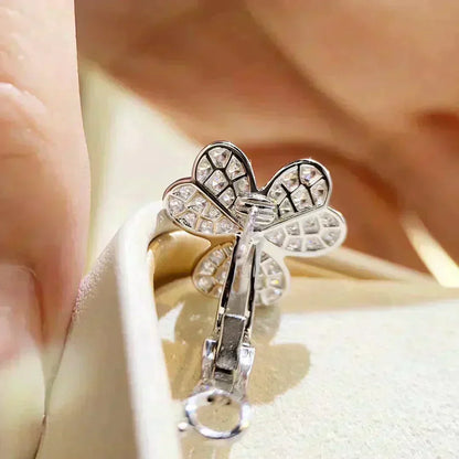 [CLOVER JEWELRY]CLOVER COMOS DIAMOND EARRINGS SILVER