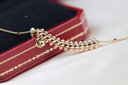 [Clover Jewelry]CLASH PINK GOLD NECKLACE