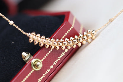 [Clover Jewelry]CLASH PINK GOLD NECKLACE