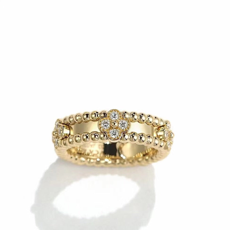 [CLOVER JEWELRY]PERLEE GOLD DIAMOND RING