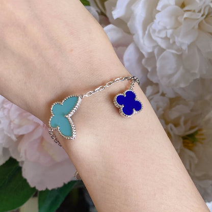 [CLOVER JEWELRY]LUCKY SPRING SILVER BRACELET 4 MOTIF