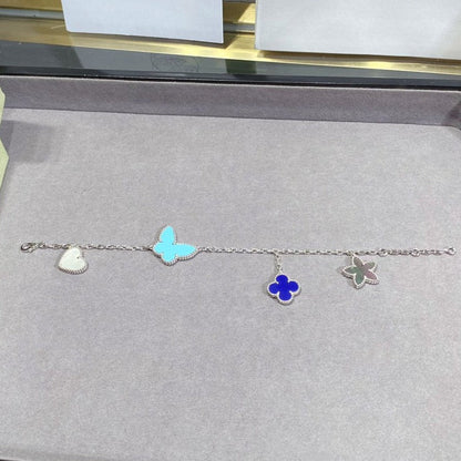 [CLOVER JEWELRY]LUCKY SPRING SILVER BRACELET 4 MOTIF