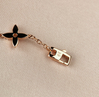 [Clover Jewelry]STAR AND SUN 7 MOTIFS GOLD BRACELET