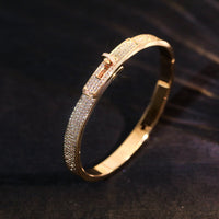 [Clover Jewelry]KELLY BRACELET DIAMOND PAVED