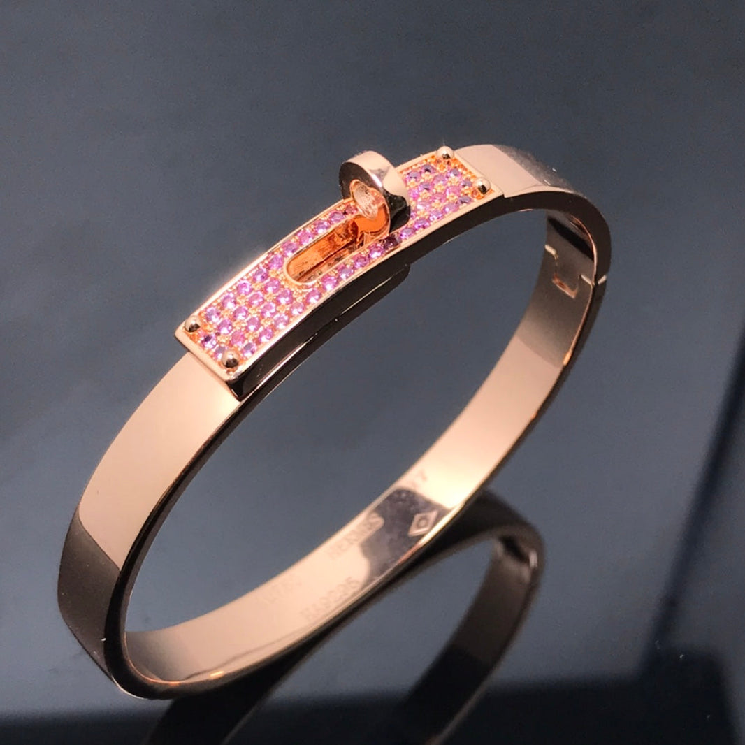 [Clover Jewelry]KELLY BRACELET PINK DIAMOND