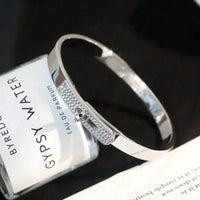 [Clover Jewelry]KELLY SILVER DIAMOND BRACELET
