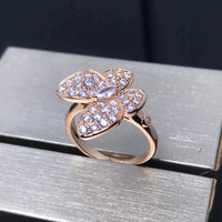 [Clover Jewelry]BUTTERFLY PINK GOLD DIAMOND RING