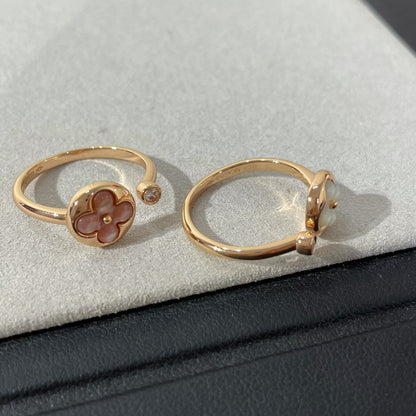[Clover Jewelry]SUN 1 DIAMOND PINK MOP RING