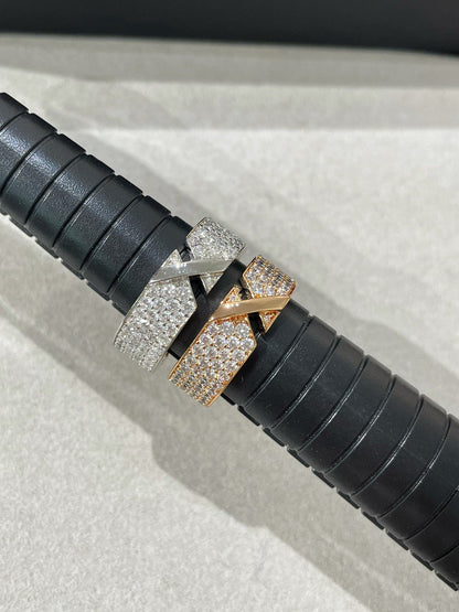 [Clover Jewelry]LIENS EVIDENCE  DIAMOND PAVED RING