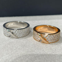 [Clover Jewelry]LIENS EVIDENCE  DIAMOND PAVED RING