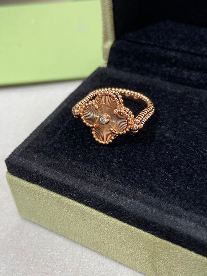 [CLOVER JEWELRY]CLOVER RIVERSIBLE RING ROSE GOLD COLLECTION