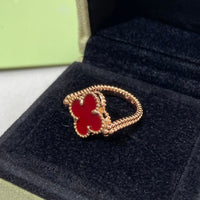 [Clover Jewelry]CLOVER RIVERSIBLE PINK GOLD RING