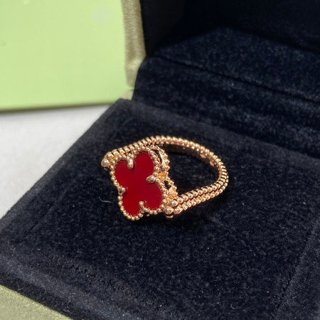 [Clover Jewelry]CLOVER RIVERSIBLE PINK GOLD RING