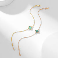 [Clover Jewelry]CLOVER BRACELET MALACHITE 1 MOTIF