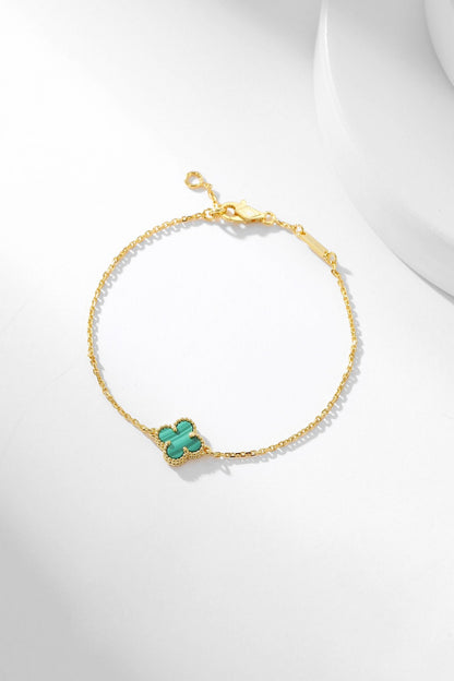 [Clover Jewelry]CLOVER BRACELET MALACHITE 1 MOTIF