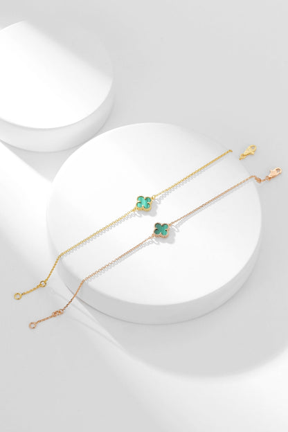 [Clover Jewelry]CLOVER BRACELET MALACHITE 1 MOTIF