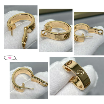 [Clover Jewelry]LOVE 5.5MM EARRINGS