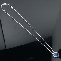 [CLOVER JEWELRY]CLOVER PIETERSITE SILVER LONG NECKLACE