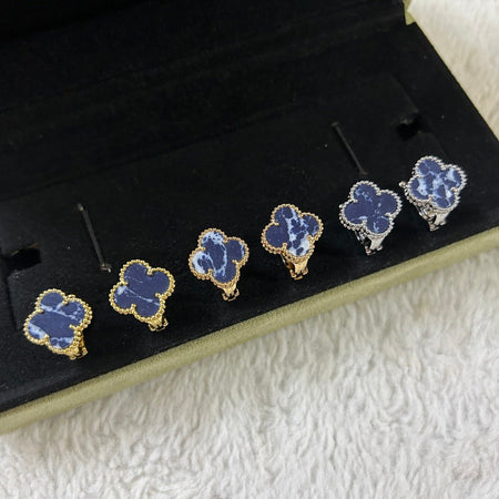 [Clover Jewelry]CLOVER PIETERSITE MEDIUM STUD EARRINGS