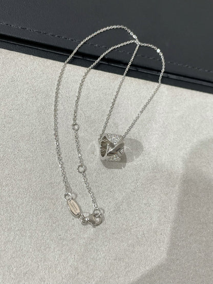 [Clover Jewelry]LIENS EVIDENCE DIAMOND PAVED NECKLACE