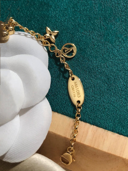 [Clover Jewelry]BLOOMING PINK GOLD MOP BRACELET