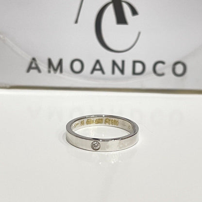 [Clover Jewelry]LOVE RING 4MM 1 DIAMOND