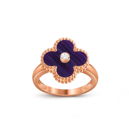 [CLOVER JEWELRY]CLOVER DIAMOND RING ROSE GOLD COLLECTION