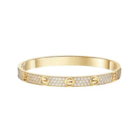 [Clover Jewelry]LOVE & JUSTE & Blue Veins Clover 5-Motif Diamond Bracelet Stack Set