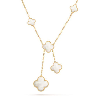 [CLOVER JEWELRY]CLOVER MOTHER OF PEARL NECKLACE 6 MOTIF