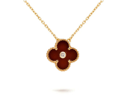 [CLOVER JEWELRY]CLOVER 15MM CHRISTMAS LIMITED EDITION SINGLE FLOWER NECKLACE