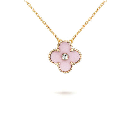 [CLOVER JEWELRY]CLOVER 15MM CHRISTMAS LIMITED EDITION SINGLE FLOWER NECKLACE