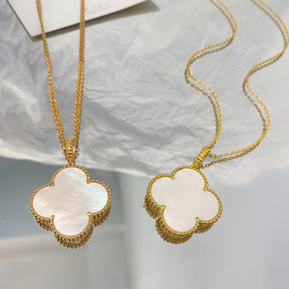 [CLOVER JEWELRY]CLOVER 25MM MOP LARGE PENDANT NECKLACE