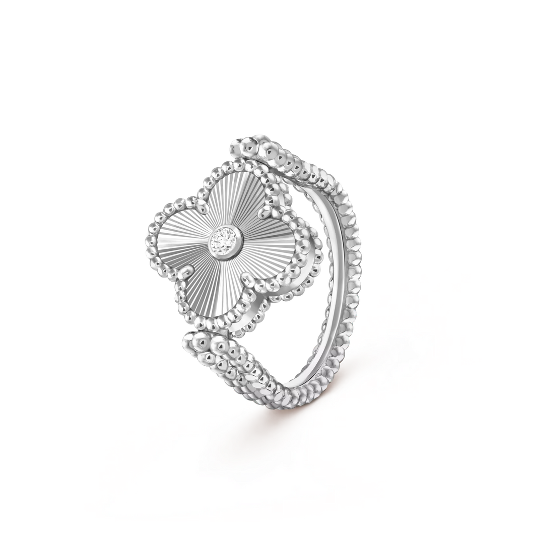 [CLOVER JEWELRY]CLOVER RIVERSIBLE RING SILVER COLLECTION