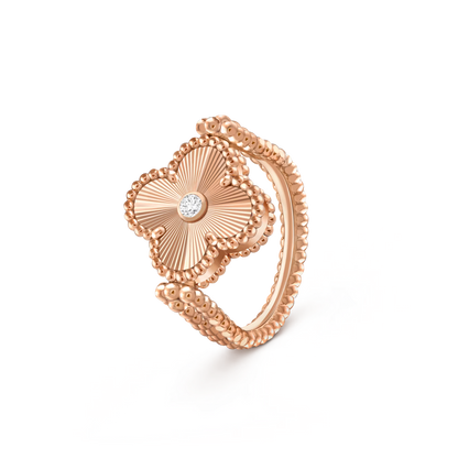 [CLOVER JEWELRY]CLOVER RIVERSIBLE RING ROSE GOLD COLLECTION