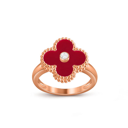 [CLOVER JEWELRY]CLOVER DIAMOND RING ROSE GOLD COLLECTION