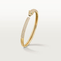 [Clover Jewelry]PANTHERE FULL DIAMOND OPEN BRACELET