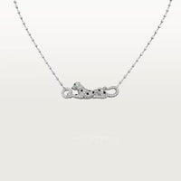 [Clover Jewelry]PANTHERE PAVED DIAMOND NECKLACE