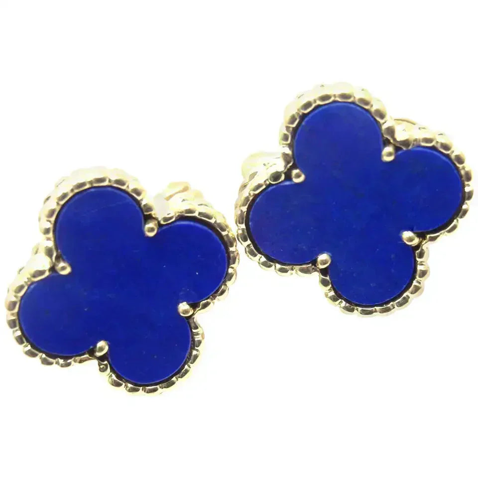 [Clover Jewelry]CLOVER MINI 9.5MM TURQUOISE EARRINGS