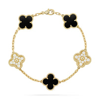 [Clover Jewelry]Clover & Clash Bracelet 3-Piece Stack set