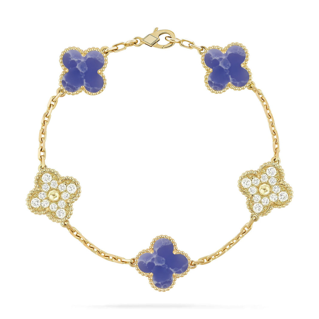 [CLOVER JEWELRY]CLOVER 5 MOTIF BLUE VEINS BRACELET COLLECTION