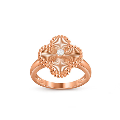 [CLOVER JEWELRY]CLOVER DIAMOND RING ROSE GOLD COLLECTION