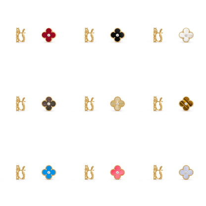 [CLOVER JEWELRY]CLOVER 15MM MOP DIAMOND EARRINGS COLLECTION