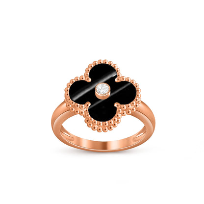 [CLOVER JEWELRY]CLOVER DIAMOND RING ROSE GOLD COLLECTION