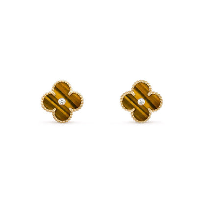 [CLOVER JEWELRY]CLOVER  15MM DIAMOND EARRINGS COLLECTION