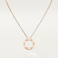 [Clover Jewelry]LOVE NECKLACE 16MM 3 DIAMONDS