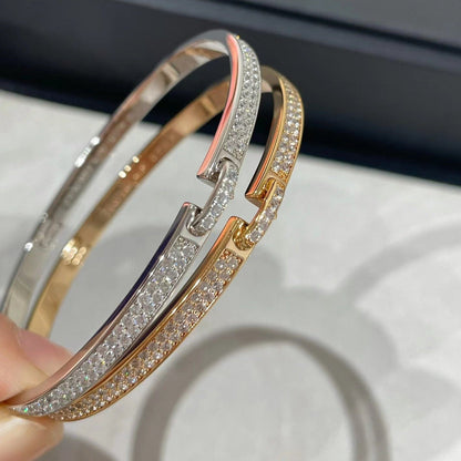 [Clover Jewelry]LIENS VIDENCE DIAMOND PAVED BRACELET