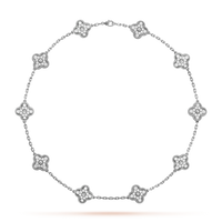 [CLOVER JEWELRY]CLOVER 10 MOTIFS DIAMOND NECKLACE