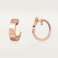[Clover Jewelry]LOVE EARRINGS 5.7MM 2 DIAMONDS
