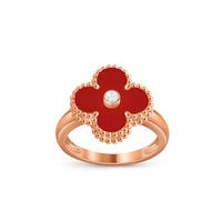 [CLOVER JEWELRY]CLOVER DIAMOND RING ROSE GOLD COLLECTION