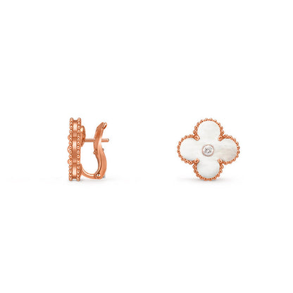 [CLOVER JEWELRY]CLOVER 15MM MOP DIAMOND EARRINGS COLLECTION